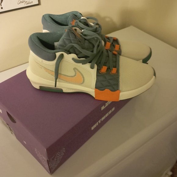 Nike Size 12 men Labron James Miami hurricanes color. New in the box - Picture 2 of 8